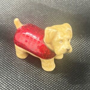 Vintage Monet Keepsake Enamel Dog Collectible Hinged Trinket Box Terrier